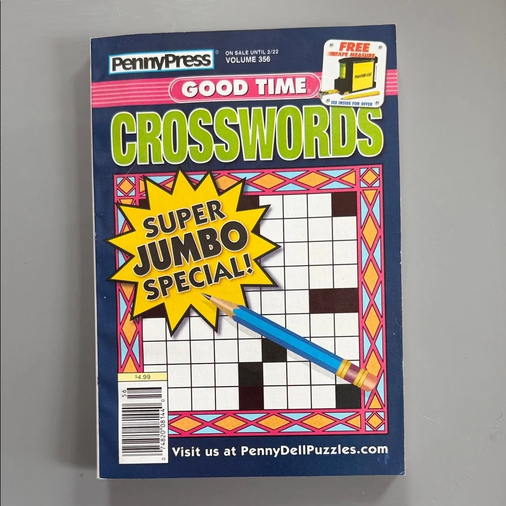 Good Time Crosswords Puzzle Book Set - Blue, Cream, Purple - Picture 2 of 16